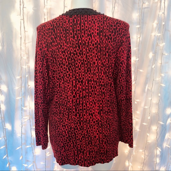 CHARTER CLUB ⭐️ Festive Long Sleeved Sweater Top - Picture 4 of 7